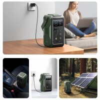 Powerbank 75000mAh 100W 3x USB-C 3x USB-A mit faltbarer Taschenlampe und Griff