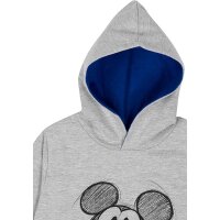 Disney Micky Maus Kapuzenpullover Hoodie für Jungen Pullover mit Kapuze für Kinder Grau