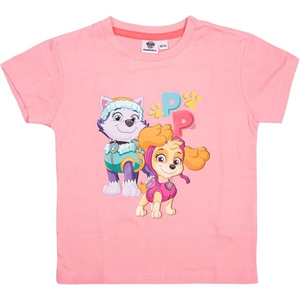 Paw Patrol T-Shirt für Mädchen mit Skye & Everest – Kurzarmshirt Oberteil für Kinder