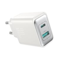 Netzwerkladegerät USB-C / USB-A 30W Schnellladegerät in Weiß  PD/QC 3.0