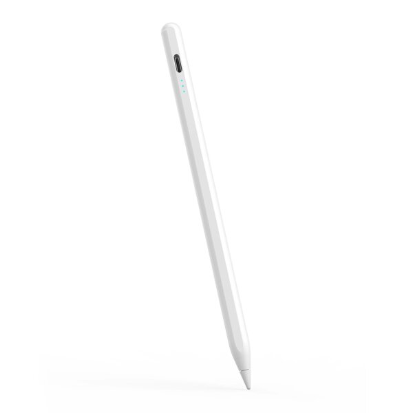 Aktiver Eingabestift 130 mAh USB-C – weiß, inkl. Ladekabel, 4 Ersatzspitzen