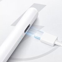 Aktiver Eingabestift 130 mAh USB-C – weiß, inkl. Ladekabel, 4 Ersatzspitzen