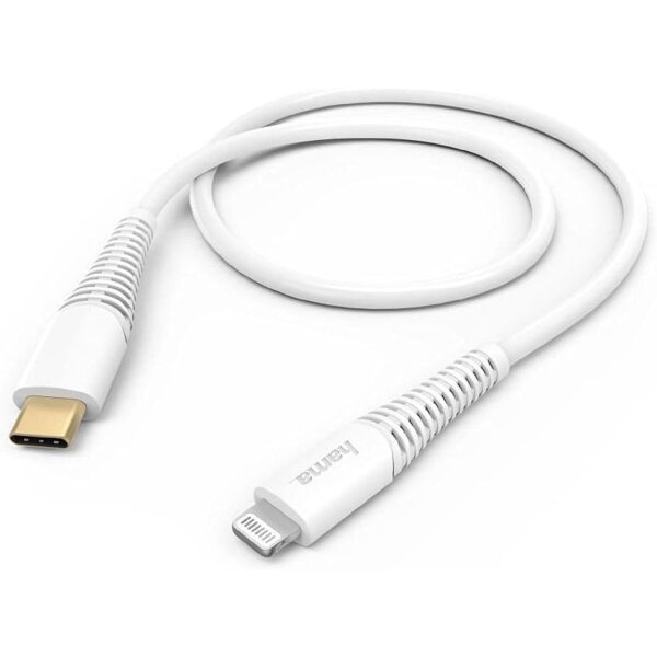 Hama Lade- und Datenkabel USB-C kompatibel mit iPhone 1,5 Meter in Weiß