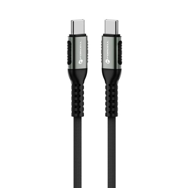 FORCELL F-ENERGY C260 Kabel Typ C auf Typ C QC4.0 PD 5A 100W Cafule 1,2m schwarz