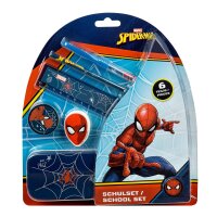 Spiderman Schulset – 6-teiliges Schreibwaren-Set...