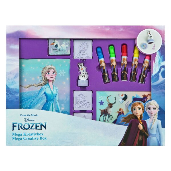 Disney Frozen Kreativ Set für Kinder mit Mal und Bastelzubehör