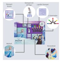 Disney Frozen Kreativ Set für Kinder mit Mal und Bastelzubehör