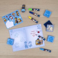 Paw Patrol Mega-Kreativ-Box Mit Stempelkissen, Fasermalern, Malheft und Stickerblatt