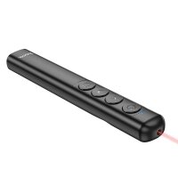 Hoco kabelloser Bluetooth Laserpointer in Schwarz mit roter Lasefarbe, 180 mAh