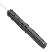 Hoco kabelloser Bluetooth Laserpointer in Schwarz mit roter Lasefarbe, 180 mAh