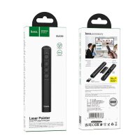 Hoco kabelloser Bluetooth Laserpointer in Schwarz mit roter Lasefarbe, 180 mAh