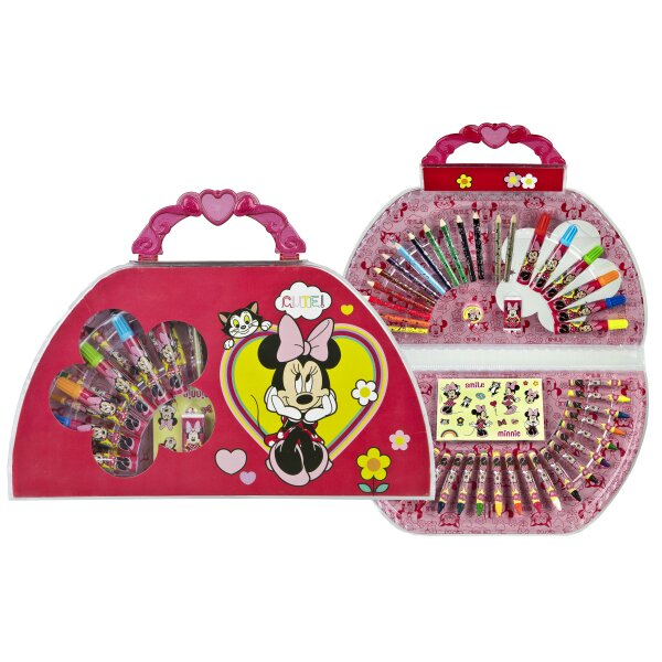 Disney Minnie Mouse Malset Farbset Zeichnungsbox - Das perfekte Kreativpaket für Kinder