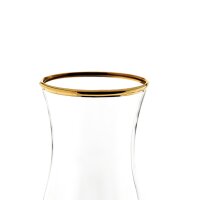 Amphora Golden Touch Karaffe aus Glas mit eleganter Goldumrandung – 335 ml