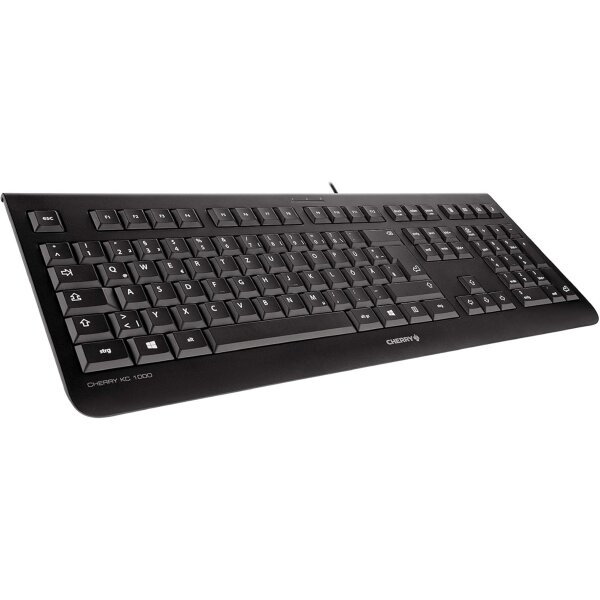 Cherry KC 1000 Tastatur – Robuste USB-Tastatur in Schwarz für Büro und Zuhause