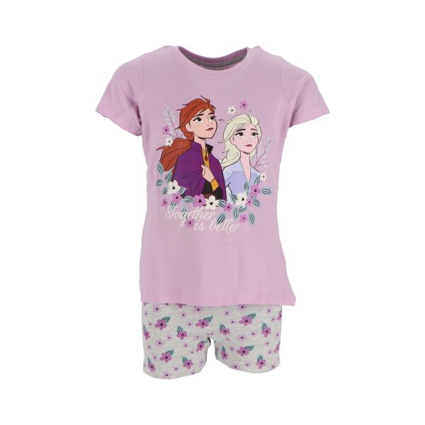 Frozen Pyjama Kurzer Schlafanzug aus weicher Baumwolle Nachtwäsche Shortama für Kinder