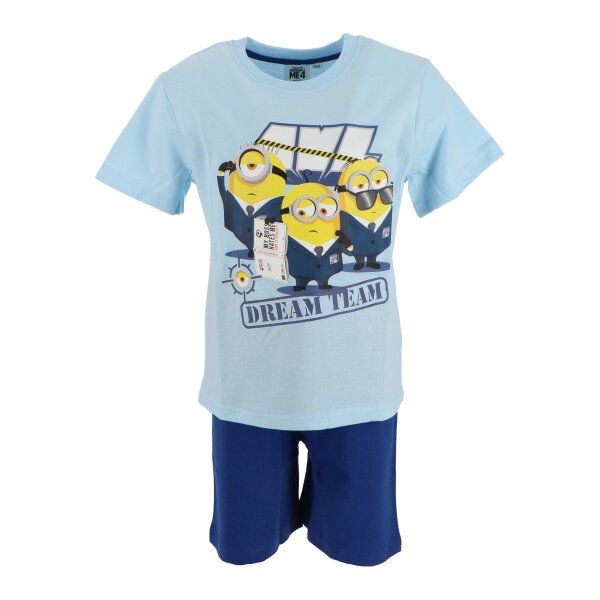 Minions Pyjama Shortama für Kinder – Kurzer Schlafanzug aus weicher Baumwolle