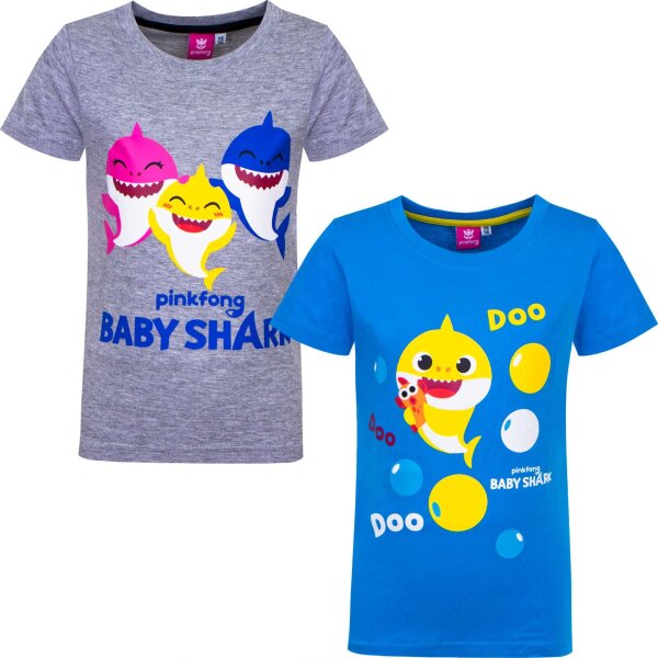 Baby Shark T-Shirt Baumwoll-Mix für Kinder