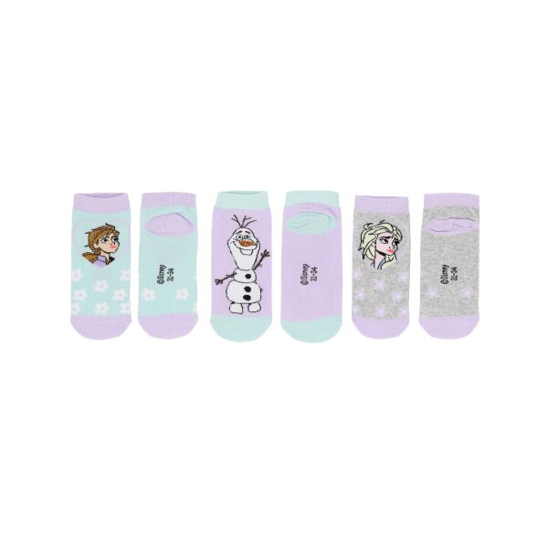 Frozen 3er-Pack Sneakersocken – Bequeme Kindersocken für jeden Tag