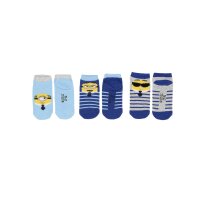 Minions 3er-Pack Sneakersocken – Bequeme und coole Kindersocken für jeden Tag