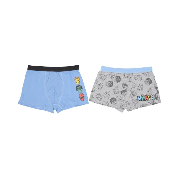 Marvel 2er-Pack Boxershorts – Bequeme Unterwäsche aus Baumwolle für Kinder