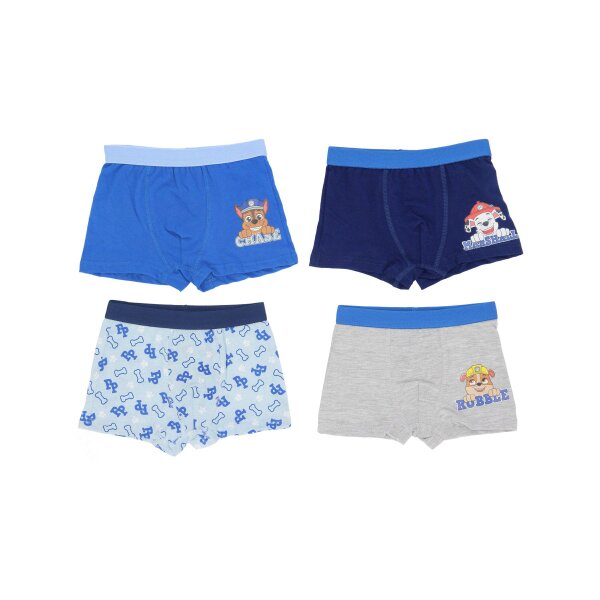 Paw Patrol 4er-Pack Boxershorts – Bequeme und coole Unterwäsche aus weicher Baumwolle für Kinder