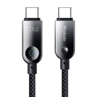 Ladekabel USB-C auf USB-C 60W Datenkabel 1,2m in Schwarz Schnellladegerät