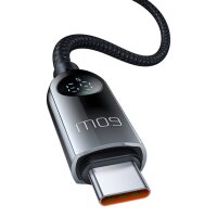 Ladekabel USB-C auf USB-C 60W Datenkabel 1,2m in Schwarz Schnellladegerät