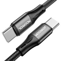 Joyroom USB Type-C zu USB Type-C PD-Kabel – 2 Meter, 60W Schnelllade- und Datenkabel, Schwarz