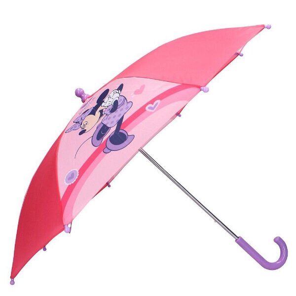 Disney Minnie Mouse Kinder-Regenschirm Stockschirm – Stilvoller Schutz bei Regen, Ø 64 cm