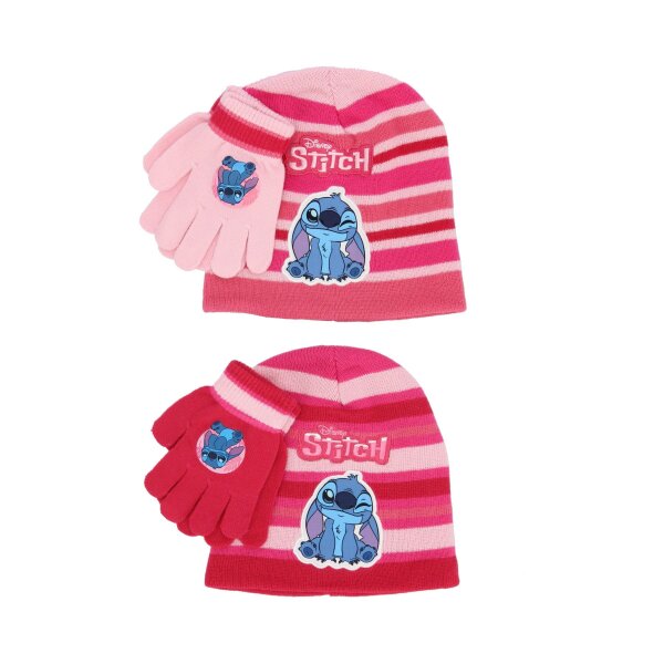 Lilo & Stitch Winter-Set Mütze & Handschuhe für Kinder