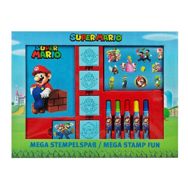 Super Mario Mega-Stempelset – Kreativer Stempelspaß für Kinder