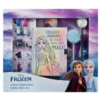 Disney Frozen Tagebuch-Set mit Glitzer und Zubehör...