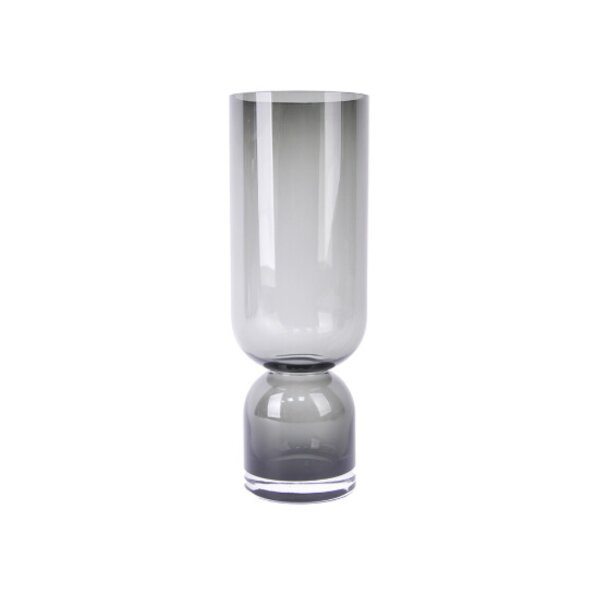 Moderne Vase aus hochwertigem Glas in Anthrazit - Eleganz für ihr Zuhause