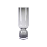 Moderne Vase aus hochwertigem Glas in Anthrazit - Eleganz...