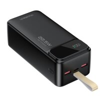 Powerbank 40000 mAh PD22.5W Dual USB-A+Typ-C Schwarz...