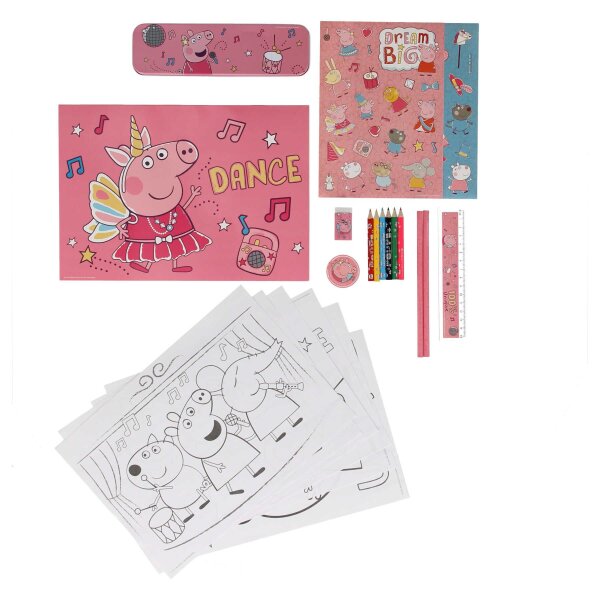 Peppa Pig Kreativ-Set Perfekt für Reisen und Abenteuer