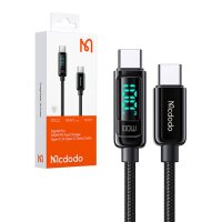 Ladekabel 100W USB-C auf USB-C Kabel Schnellladekabel 100W 1,2m in Schwarz