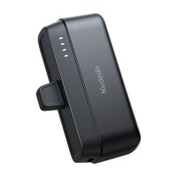 Powerbank mit USB Typ C Anschluss Schnellladegerät 5000 mAh in Schwarz 20W