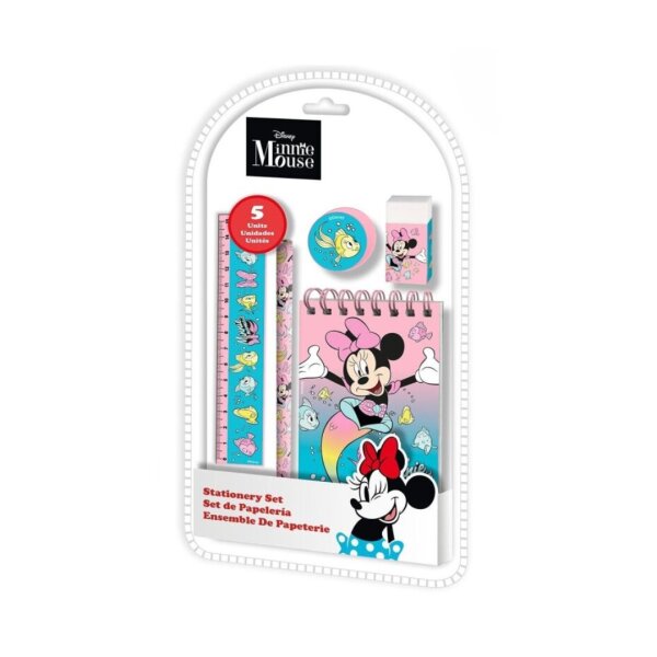 Minnie Mouse Briefpapier-Set Buntes Set für kleine Disney-Fans