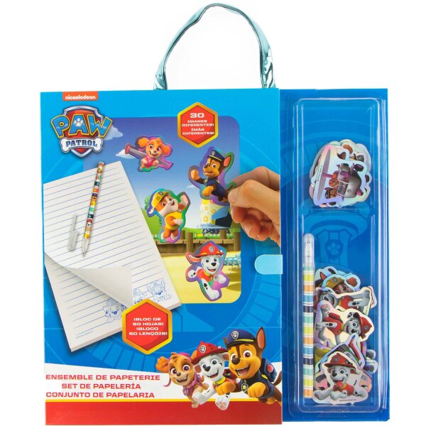 Paw Patrol Briefpapier-Set mit Magneten Schreibt set mit den Lieblingshelden