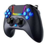 Wireless-Controller / GamePad PS4-Touchpad in Schwarz mit...