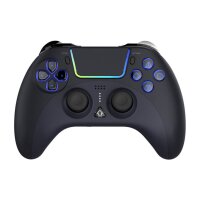 Wireless-Controller / GamePad PS4-Touchpad in Schwarz mit LED-Hintergrundbeleuchtung