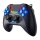 Wireless-Controller / GamePad PS4-Touchpad in Schwarz mit LED-Hintergrundbeleuchtung