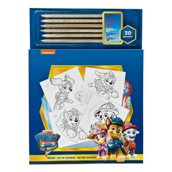 Paw Patrol Malset – 6 bunte Stifte für stundenlangen Malspaß