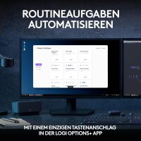 Logitech Präzisionstastatur Tastatur-Maus Set MX Keys S, Wireless, Bluetooth