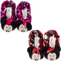 Disney Minnie Mouse Warmschuhe Kuschelige Anti-Rutsch-Hausschuhe