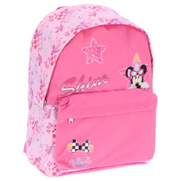 Disney Minnie Mouse Rucksack mit Fächern Praktische Tasche für Schule und Freizeit