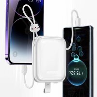 Joyroom 10000 mAh Powerbank Weiß – Mit 22,5 W Schnellladung und integriertem Ständer