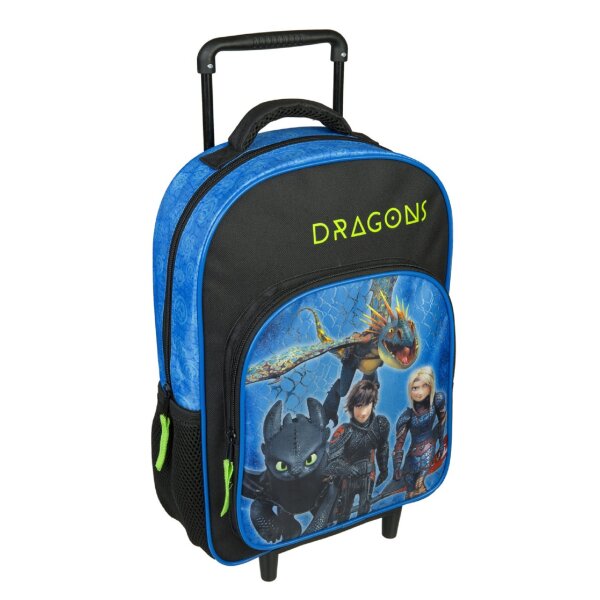 Dragons Koffer mit Trolley Praktische Reisetasche für Kinder