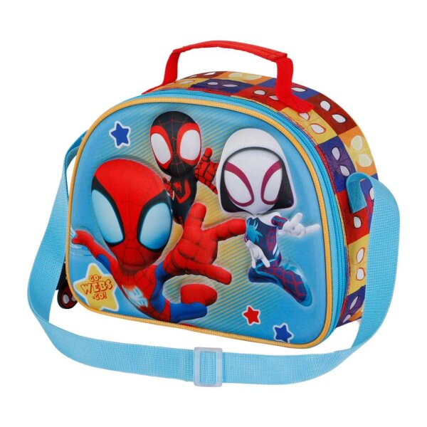 Spiderman Lunchbag 3D-Optik Perfekt für Snacks und Getränke unterwegs